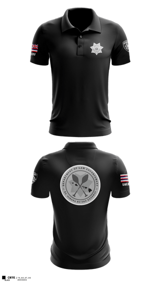 Short Sleeve Performance Polo, Hawai’i Department of Law Enforcement- Sheriff Division, Police, Teamtime, Team time, sublimation, custom sports apparel, team uniforms, spirit wear, spiritwear, sports uniforms, custom shirts, team store, custom team store, fundraiser sports, apparel fundraiser