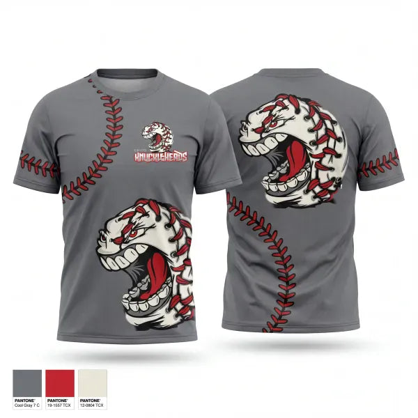 Old School Cotton Feel Shirt, Knuckleheads, Baseball, Teamtime, Team time, sublimation, custom sports apparel, team uniforms, spirit wear, spiritwear, sports uniforms, custom shirts, team store, custom team store, fundraiser sports, apparel fundraiser