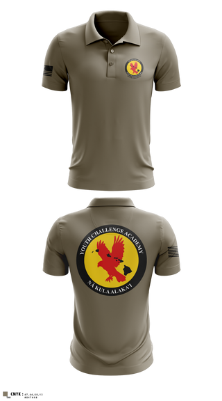 Short Sleeve Performance Polo, Youth Challenge Academy, National Guard, Teamtime, Team time, sublimation, custom sports apparel, team uniforms, spirit wear, spiritwear, sports uniforms, custom shirts, team store, custom team store, fundraiser sports, apparel fundraiser
