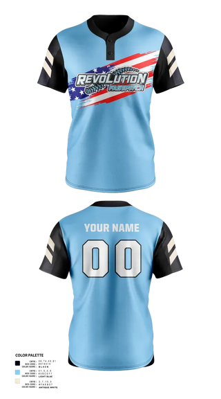 Two Button Softball Jersey, Northampton Revolution, Softball, Teamtime, Team time, sublimation, custom sports apparel, team uniforms, spirit wear, spiritwear, sports uniforms, custom shirts, team store, custom team store, fundraiser sports, apparel fundraiser