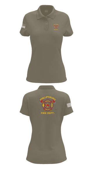 Womens Short Sleeve Performance Polo, PHILLIPSBURG FIRE DEPARTMENT, , Teamtime, Team time, sublimation, custom sports apparel, team uniforms, spirit wear, spiritwear, sports uniforms, custom shirts, team store, custom team store, fundraiser sports, apparel fundraiser
