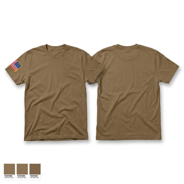 Old School Cotton Feel Shirt, Sheriff’s Office, Police, Teamtime, Team time, sublimation, custom sports apparel, team uniforms, spirit wear, spiritwear, sports uniforms, custom shirts, team store, custom team store, fundraiser sports, apparel fundraiser