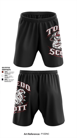Athletic Shorts With Pockets, Toledo Scott Bulldogs, Men's Basketball, Teamtime, Team time, sublimation, custom sports apparel, team uniforms, spirit wear, spiritwear, sports uniforms, custom shirts, team store, custom team store, fundraiser sports, apparel fundraiser