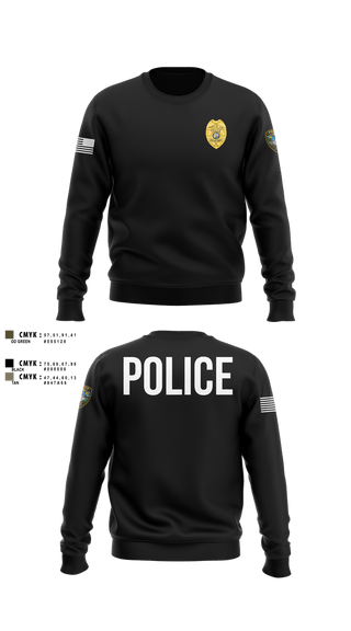 Crew Neck Sweatshirt, Port St. Joe Police Department, Police, Teamtime, Team time, sublimation, custom sports apparel, team uniforms, spirit wear, spiritwear, sports uniforms, custom shirts, team store, custom team store, fundraiser sports, apparel fundraiser