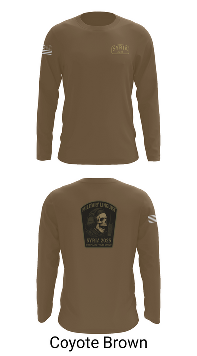 Syria linguist 93457826 Long Sleeve Performance Shirt 6