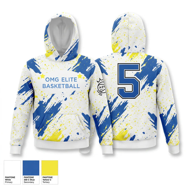 Hoodie, OMG ELITE, Men's Basketball, Teamtime, Team time, sublimation, custom sports apparel, team uniforms, spirit wear, spiritwear, sports uniforms, custom shirts, team store, custom team store, fundraiser sports, apparel fundraiser