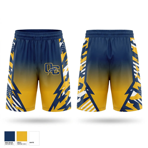 Athletic Shorts With Pockets, Oakmont chargers, , Teamtime, Team time, sublimation, custom sports apparel, team uniforms, spirit wear, spiritwear, sports uniforms, custom shirts, team store, custom team store, fundraiser sports, apparel fundraiser