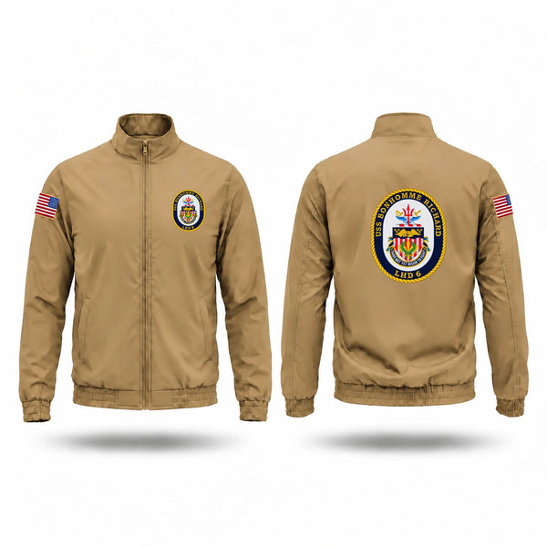 Windbreaker, USS BONHOMME RICHARD LHD-6, Navy, Teamtime, Team time, sublimation, custom sports apparel, team uniforms, spirit wear, spiritwear, sports uniforms, custom shirts, team store, custom team store, fundraiser sports, apparel fundraiser