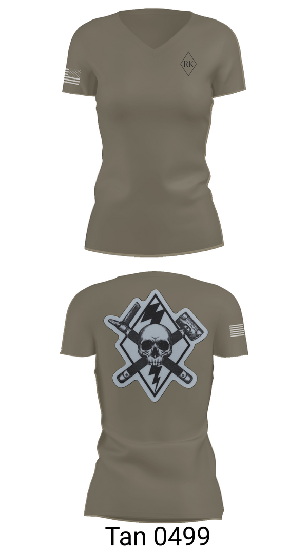 Womens Short Sleeve Vneck Shirt, 3rd Platoon Cco 2-37 AR, Army, Teamtime, Team time, sublimation, custom sports apparel, team uniforms, spirit wear, spiritwear, sports uniforms, custom shirts, team store, custom team store, fundraiser sports, apparel fundraiser