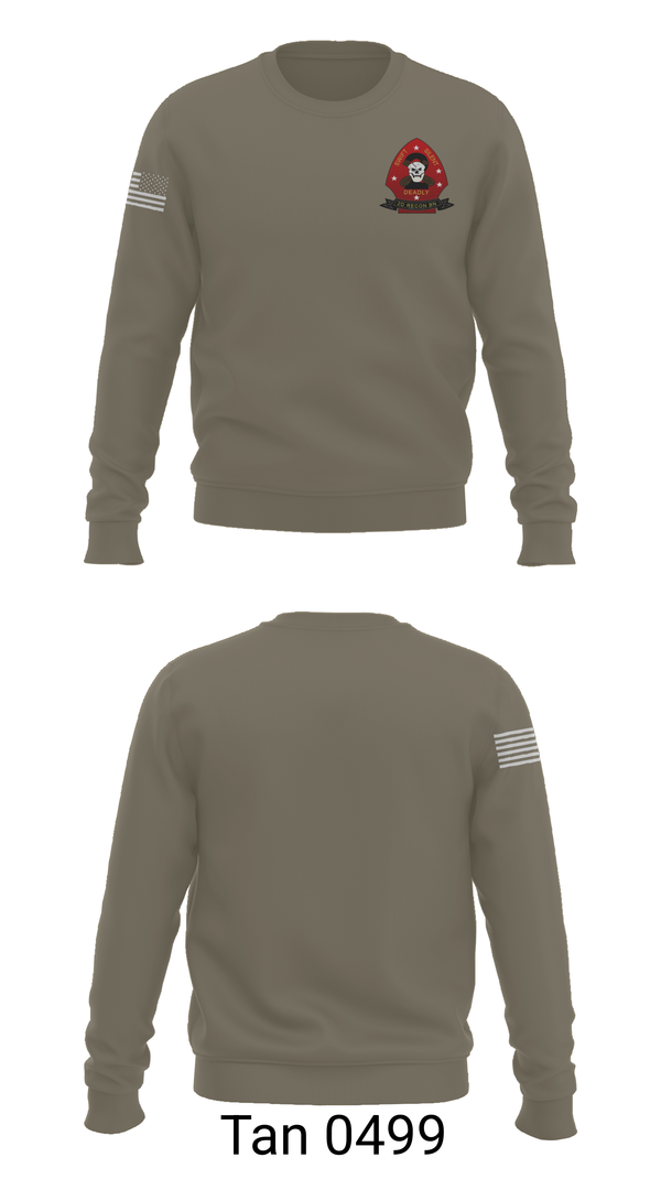Crew Neck Sweatshirt, 2nd Recon Battalion, , Teamtime, Team time, sublimation, custom sports apparel, team uniforms, spirit wear, spiritwear, sports uniforms, custom shirts, team store, custom team store, fundraiser sports, apparel fundraiser