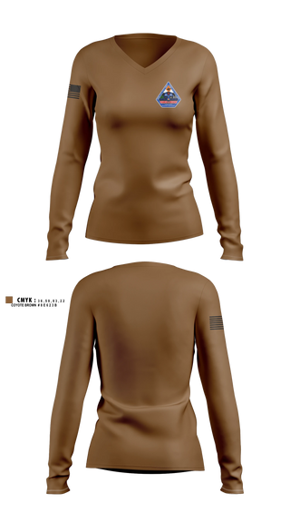 Womens Long Sleeve Vneck Shirt, Clark County Sheriffs Office, Police, Teamtime, Team time, sublimation, custom sports apparel, team uniforms, spirit wear, spiritwear, sports uniforms, custom shirts, team store, custom team store, fundraiser sports, apparel fundraiser