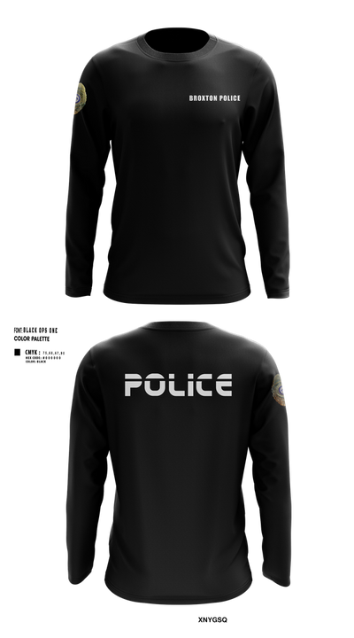 Broxton police 36855501 Long Sleeve Performance Shirt 5