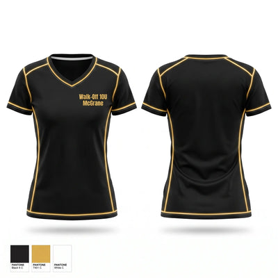 Walk-Off 10U McGrane Women's Short Sleeve V-neck Shirt - 1