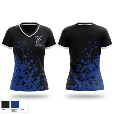 Carolina Spartans 28032927 Women's Short Sleeve V-neck Shirt - 1