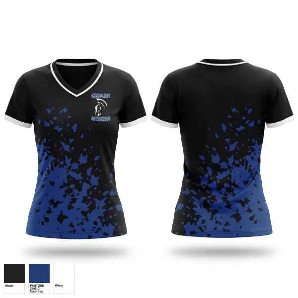Carolina Spartans 28032927 Women's Short Sleeve V-neck Shirt - 1