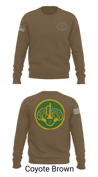 Crew Neck Sweatshirt, 3d Cavalry Regiment, Army, Teamtime, Team time, sublimation, custom sports apparel, team uniforms, spirit wear, spiritwear, sports uniforms, custom shirts, team store, custom team store, fundraiser sports, apparel fundraiser