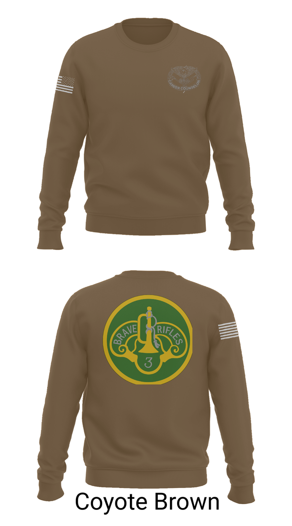 Crew Neck Sweatshirt, 3d Cavalry Regiment, Army, Teamtime, Team time, sublimation, custom sports apparel, team uniforms, spirit wear, spiritwear, sports uniforms, custom shirts, team store, custom team store, fundraiser sports, apparel fundraiser
