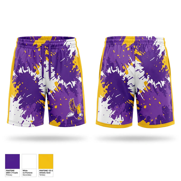 Athletic Shorts With Pockets, Eaton Basketball, Men's Basketball, Teamtime, Team time, sublimation, custom sports apparel, team uniforms, spirit wear, spiritwear, sports uniforms, custom shirts, team store, custom team store, fundraiser sports, apparel fundraiser