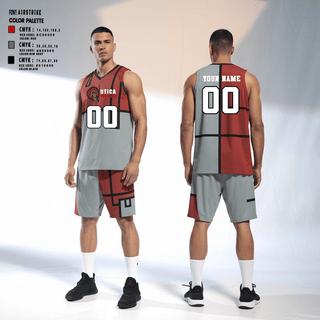 Mens Reversible Basketball Jersey, Utica Redskins, Men's Basketball, Teamtime, Team time, sublimation, custom sports apparel, team uniforms, spirit wear, spiritwear, sports uniforms, custom shirts, team store, custom team store, fundraiser sports, apparel fundraiser