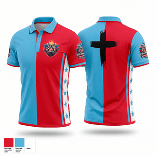 Short Sleeve Performance Polo, Crossover Hoops Bulldogs, Men's Basketball, Teamtime, Team time, sublimation, custom sports apparel, team uniforms, spirit wear, spiritwear, sports uniforms, custom shirts, team store, custom team store, fundraiser sports, apparel fundraiser