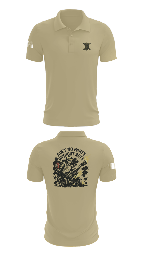 Short Sleeve Performance Polo, 2/11 Hotel battery, Marines, Teamtime, Team time, sublimation, custom sports apparel, team uniforms, spirit wear, spiritwear, sports uniforms, custom shirts, team store, custom team store, fundraiser sports, apparel fundraiser