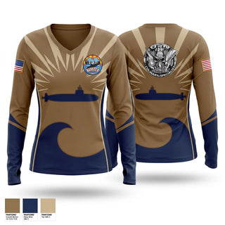 Womens Long Sleeve Vneck Shirt, Tucson Police Department, Police, Teamtime, Team time, sublimation, custom sports apparel, team uniforms, spirit wear, spiritwear, sports uniforms, custom shirts, team store, custom team store, fundraiser sports, apparel fundraiser