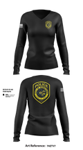 Robstown police department 66460807 Women's Long Sleeve V-neck Shirt - 1
