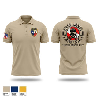 Short Sleeve Performance Polo, Liberty County Sheriff Marine Rescue, Police, Teamtime, Team time, sublimation, custom sports apparel, team uniforms, spirit wear, spiritwear, sports uniforms, custom shirts, team store, custom team store, fundraiser sports, apparel fundraiser