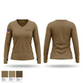 Arizona State Army ROTC 65838049 Women's Long Sleeve V-neck Shirt - 1