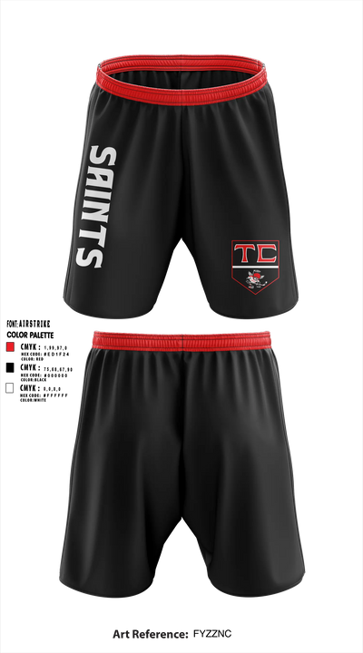 Tri County Saints Athletic Shorts With Pockets - 15