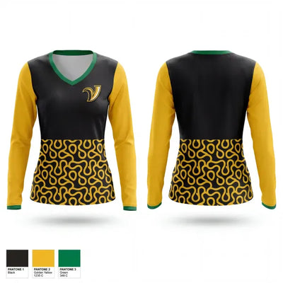 Hormets 51397270 Women's Long Sleeve V-neck Shirt - 1