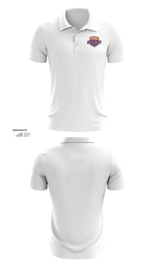 Short Sleeve Performance Polo, Catskills Run Club, Cross Country, Teamtime, Team time, sublimation, custom sports apparel, team uniforms, spirit wear, spiritwear, sports uniforms, custom shirts, team store, custom team store, fundraiser sports, apparel fundraiser