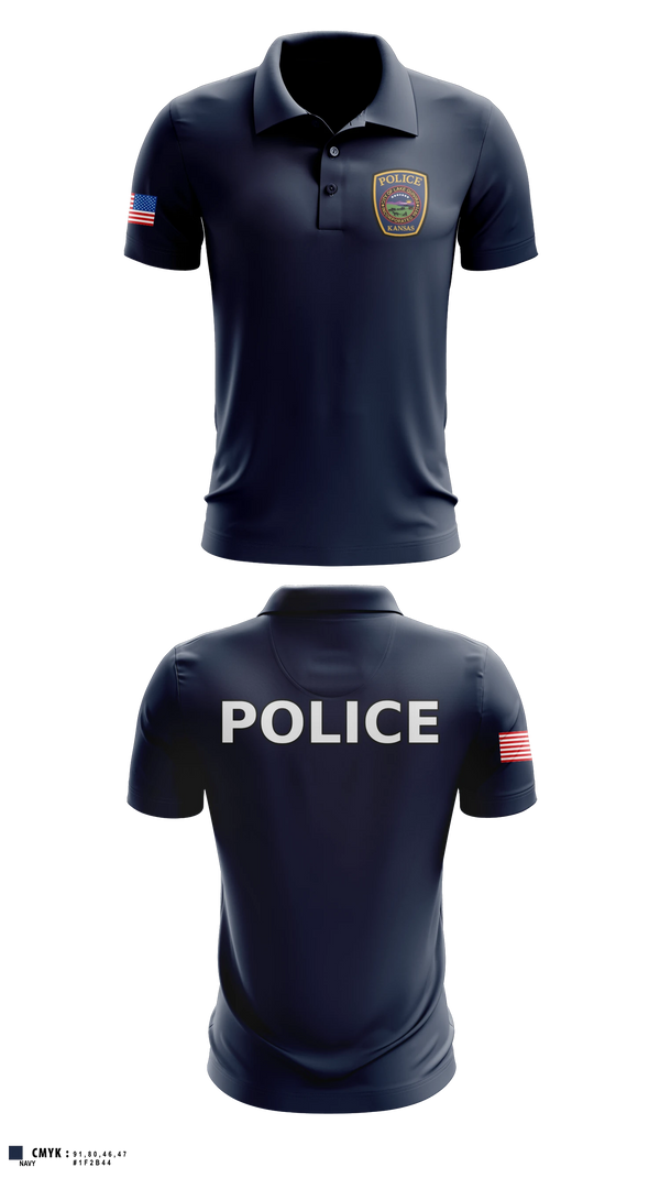 Short Sleeve Performance Polo, Lake Quivira Police Department, Police, Teamtime, Team time, sublimation, custom sports apparel, team uniforms, spirit wear, spiritwear, sports uniforms, custom shirts, team store, custom team store, fundraiser sports, apparel fundraiser