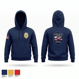 Hoodie, Natchez Police Department, Police, Teamtime, Team time, sublimation, custom sports apparel, team uniforms, spirit wear, spiritwear, sports uniforms, custom shirts, team store, custom team store, fundraiser sports, apparel fundraiser