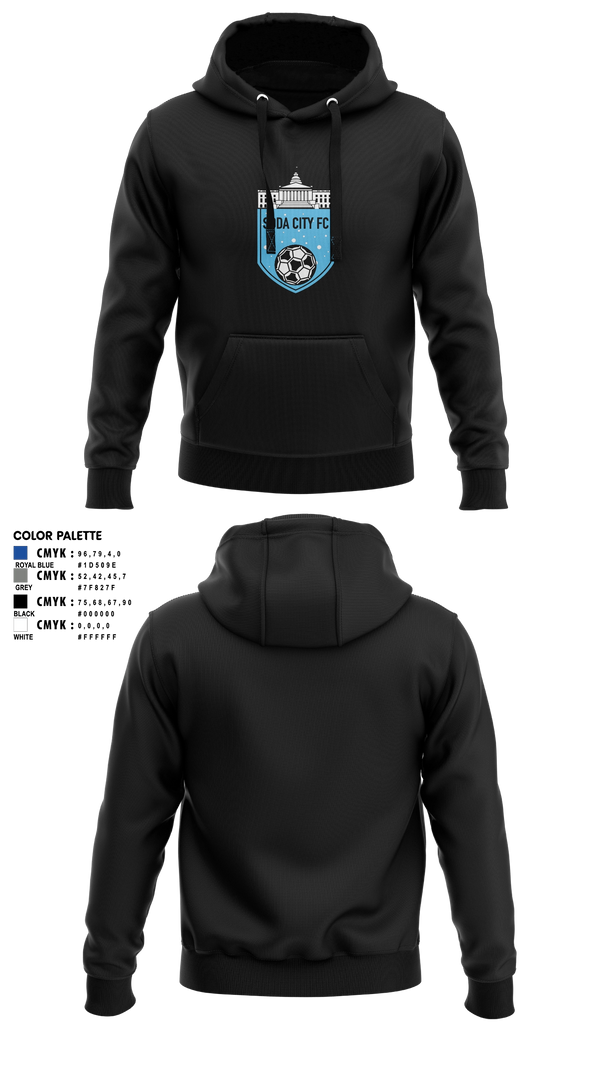 Hoodie, Soda City FC, Men's Soccer, Teamtime, Team time, sublimation, custom sports apparel, team uniforms, spirit wear, spiritwear, sports uniforms, custom shirts, team store, custom team store, fundraiser sports, apparel fundraiser