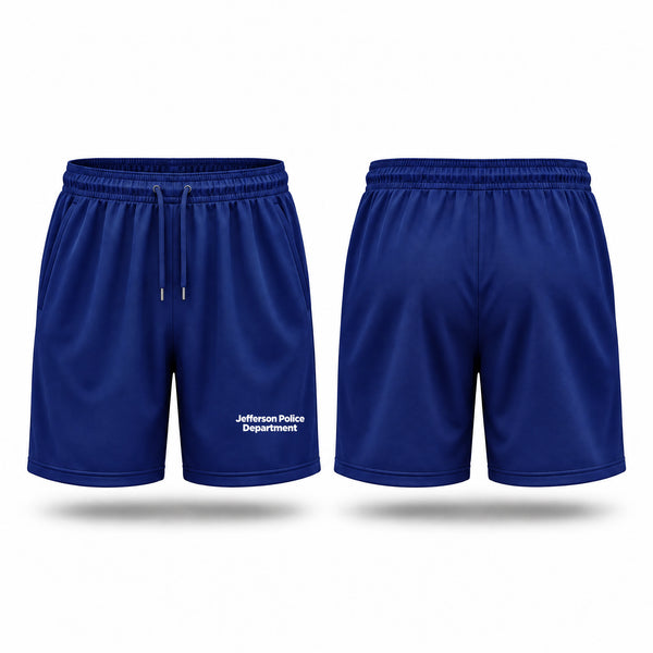 Athletic Shorts With Pockets, Jefferson Police Department, Police, Teamtime, Team time, sublimation, custom sports apparel, team uniforms, spirit wear, spiritwear, sports uniforms, custom shirts, team store, custom team store, fundraiser sports, apparel fundraiser