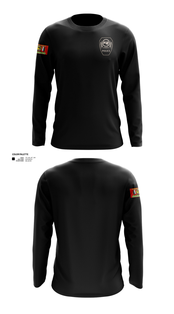 Long Sleeve Performance Shirt, Colville Tribal Police, Police, Teamtime, Team time, sublimation, custom sports apparel, team uniforms, spirit wear, spiritwear, sports uniforms, custom shirts, team store, custom team store, fundraiser sports, apparel fundraiser