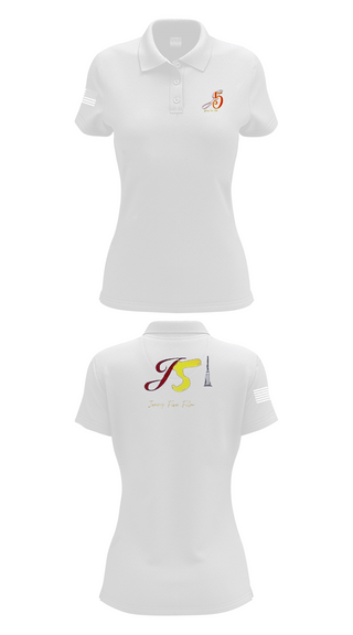 Womens Short Sleeve Performance Polo, Jonny Five Film, , Teamtime, Team time, sublimation, custom sports apparel, team uniforms, spirit wear, spiritwear, sports uniforms, custom shirts, team store, custom team store, fundraiser sports, apparel fundraiser