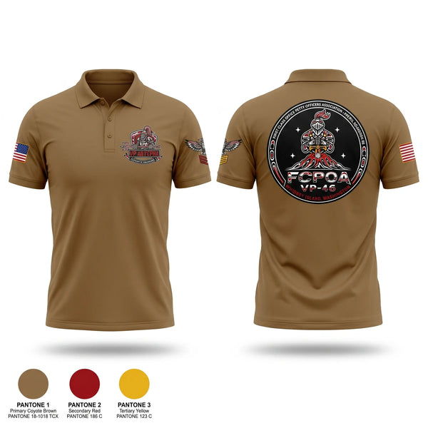 Short Sleeve Performance Polo, VP-46 FCPOA, Navy, Teamtime, Team time, sublimation, custom sports apparel, team uniforms, spirit wear, spiritwear, sports uniforms, custom shirts, team store, custom team store, fundraiser sports, apparel fundraiser