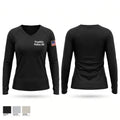 Franklin Police K9 33239697 Women's Long Sleeve V-neck Shirt - 1