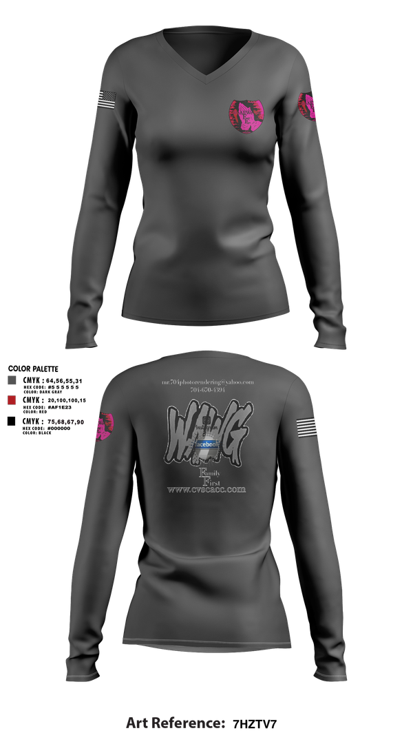 Womens Long Sleeve Vneck Shirt, WeAllWeGot~Family First, , Teamtime, Team time, sublimation, custom sports apparel, team uniforms, spirit wear, spiritwear, sports uniforms, custom shirts, team store, custom team store, fundraiser sports, apparel fundraiser
