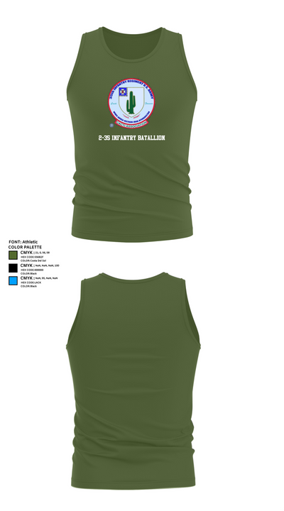 2-35 Infantry Batallion 77036654 Tank Top - 59