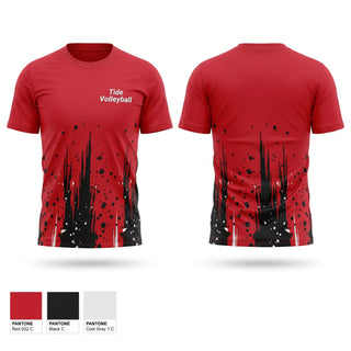 Short Sleeve Performance Shirt, Tide Volleyball, Women's Volleyball, Teamtime, Team time, sublimation, custom sports apparel, team uniforms, spirit wear, spiritwear, sports uniforms, custom shirts, team store, custom team store, fundraiser sports, apparel fundraiser