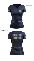 ILSSA Boston Women's Short Sleeve V-neck Shirt - 7 - Boston Police