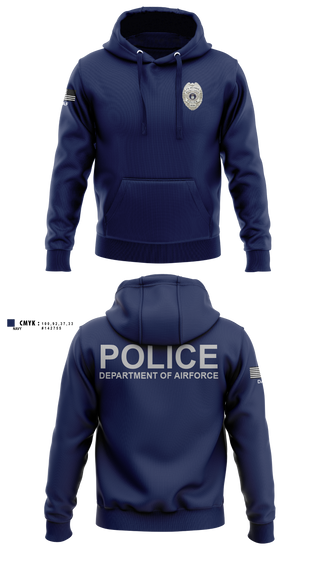 Hoodie, DEPARTMENT OF AIRFORCE, Police, Teamtime, Team time, sublimation, custom sports apparel, team uniforms, spirit wear, spiritwear, sports uniforms, custom shirts, team store, custom team store, fundraiser sports, apparel fundraiser