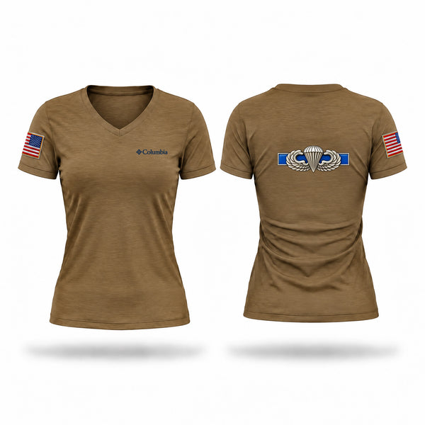 Womens Short Sleeve Vneck Shirt, 69th PSD (rear det), Army, Teamtime, Team time, sublimation, custom sports apparel, team uniforms, spirit wear, spiritwear, sports uniforms, custom shirts, team store, custom team store, fundraiser sports, apparel fundraiser