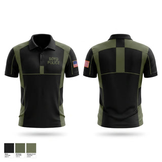 Short Sleeve Performance Polo, Boyd Police, Police, Teamtime, Team time, sublimation, custom sports apparel, team uniforms, spirit wear, spiritwear, sports uniforms, custom shirts, team store, custom team store, fundraiser sports, apparel fundraiser