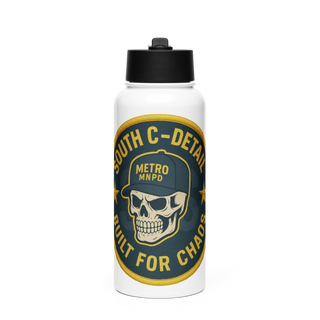 South C Detail 31033185 Stainless Steel Water Bottle with a Straw Lid