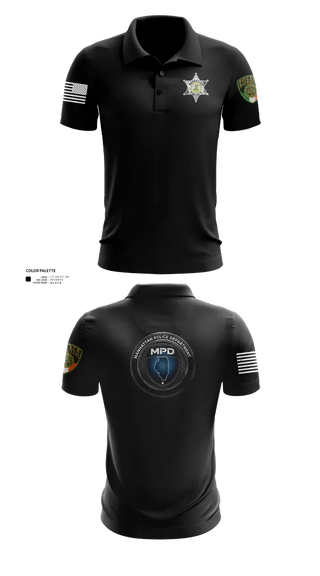 Short Sleeve Performance Polo, Manhattan Police Department, Police, Teamtime, Team time, sublimation, custom sports apparel, team uniforms, spirit wear, spiritwear, sports uniforms, custom shirts, team store, custom team store, fundraiser sports, apparel fundraiser