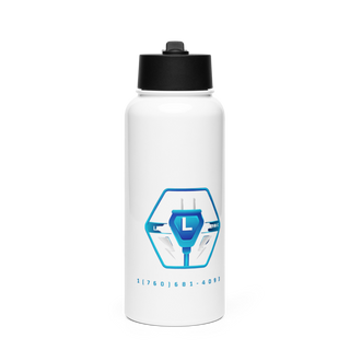 LIRA'S 79167952 Stainless Steel Water Bottle with a Straw Lid
